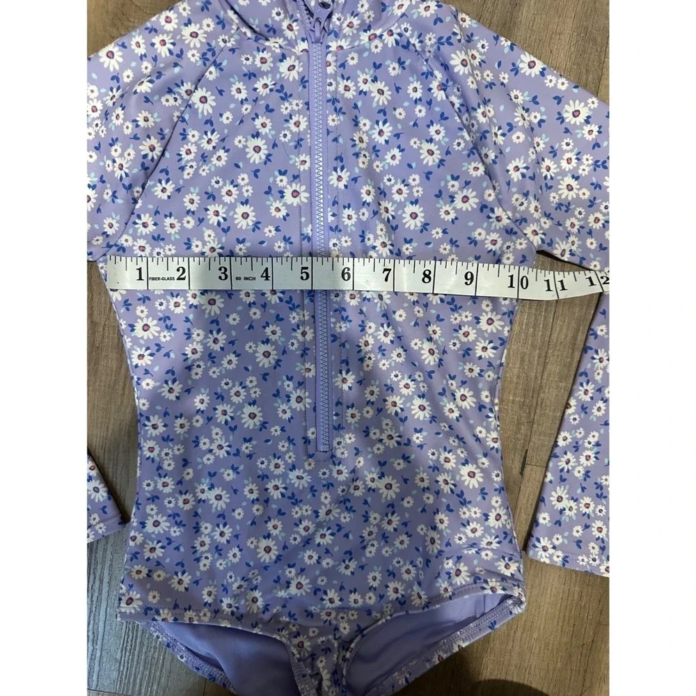 Gap‎ Kids Rash Guard Swim One-Piece Warm Violet XS